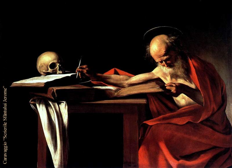 SCRIERILE-SF-JEROME---CARAVAGGIO-wb